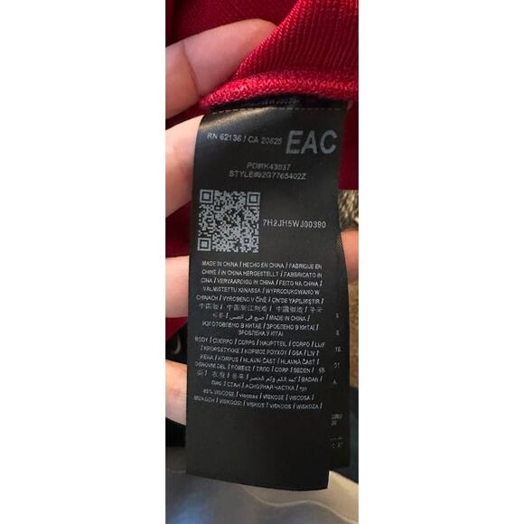 MARCIANO LOS ANGELES Women's Cut Red Milano Knee Length Bandage Dress Size M - Picture 10 of 10